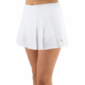 Original Penguin Pleated Golf Skort Bright White - SS25 Women Sustainable Innovation