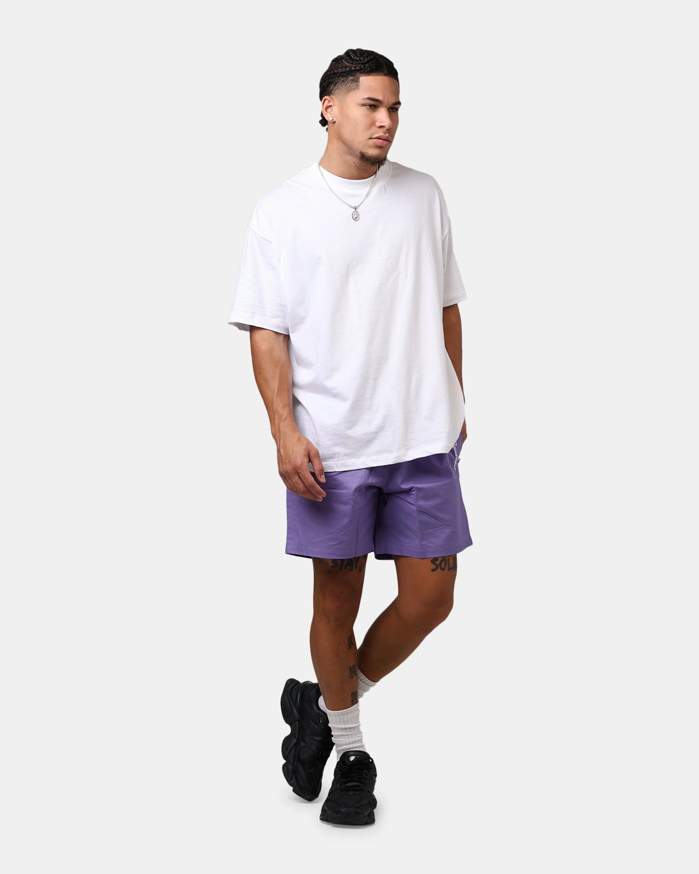 Carre Rosebud Beach Shorts Purple Yoga wear