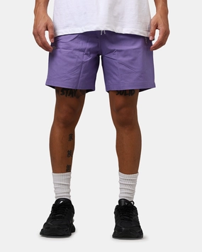 Carre Rosebud Beach Shorts Purple Chic Design Fitness wear