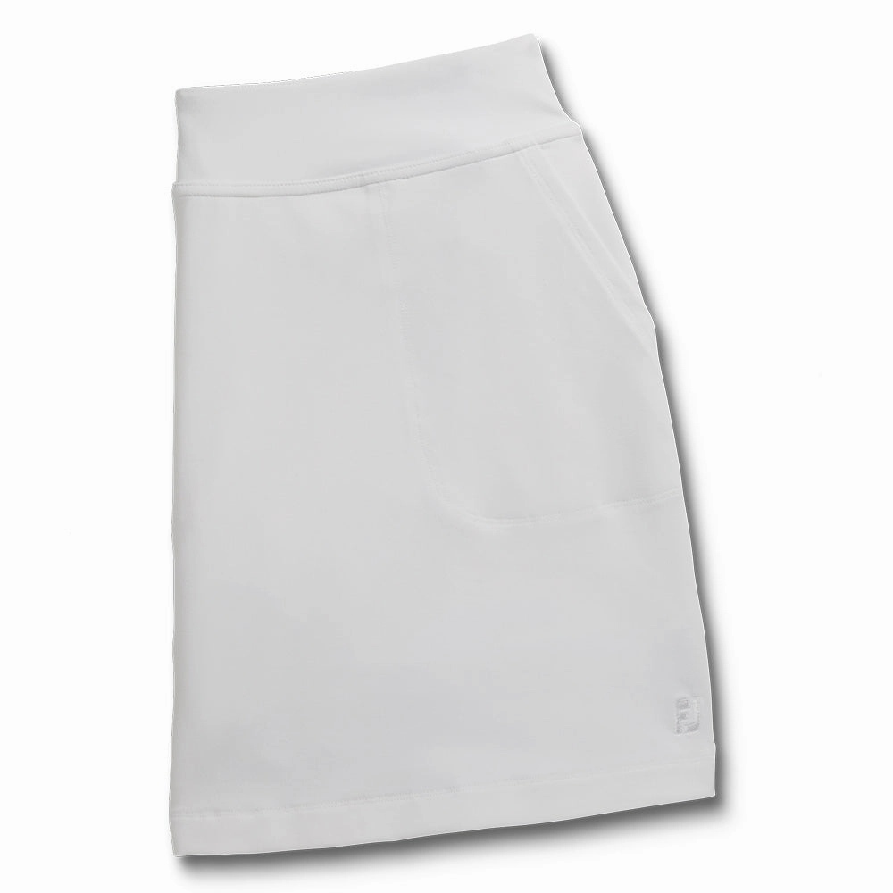 Smooth Finish Cashmere Touch FootJoy Knit Golf Skort White - SS22 Women