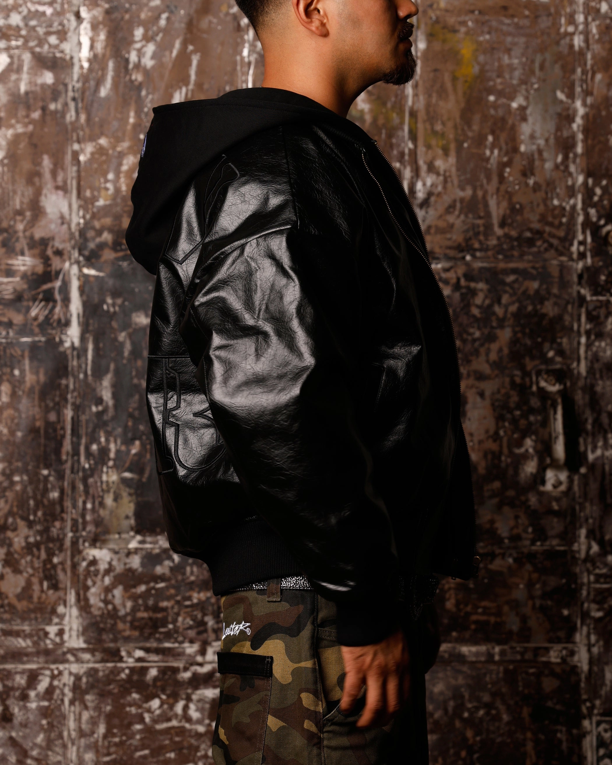 mass - produced Regular-fit Loiter X WWE Raw Is War Jacket Black
