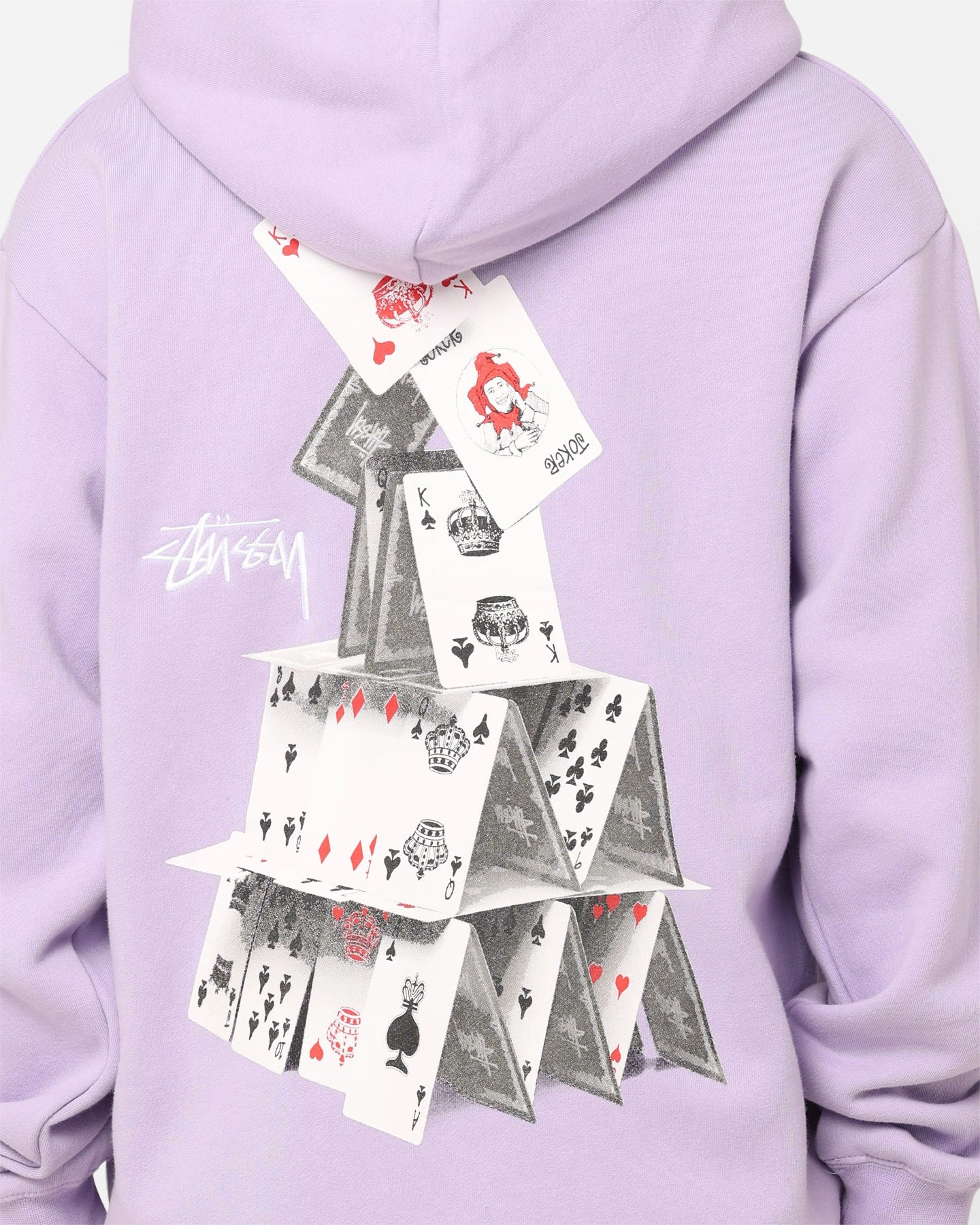 snap closure Cold-Weather Comfort Stussy House Of Cards Hoodie Lilac