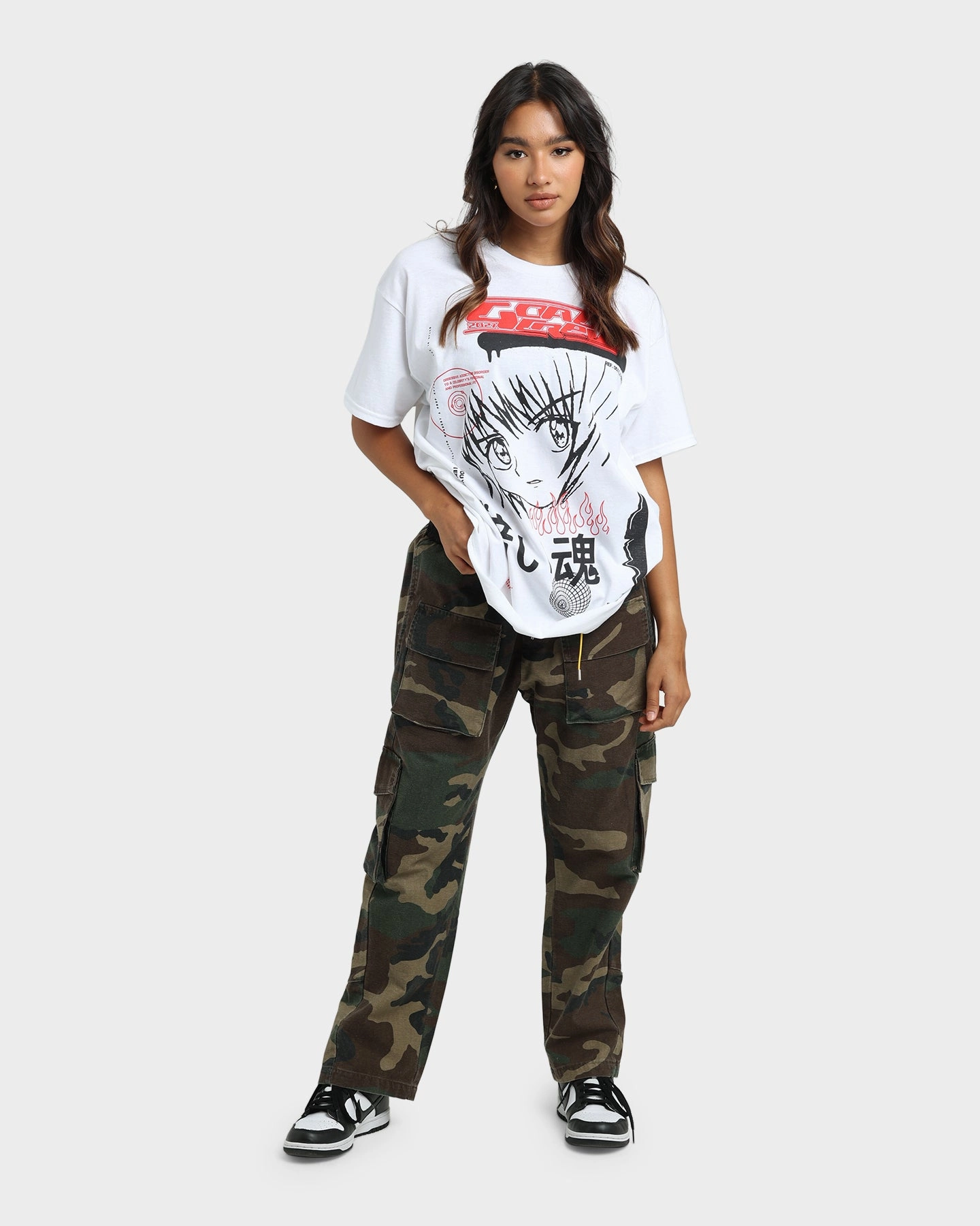 Daily Casual Goat Crew Korea T-Shirt White