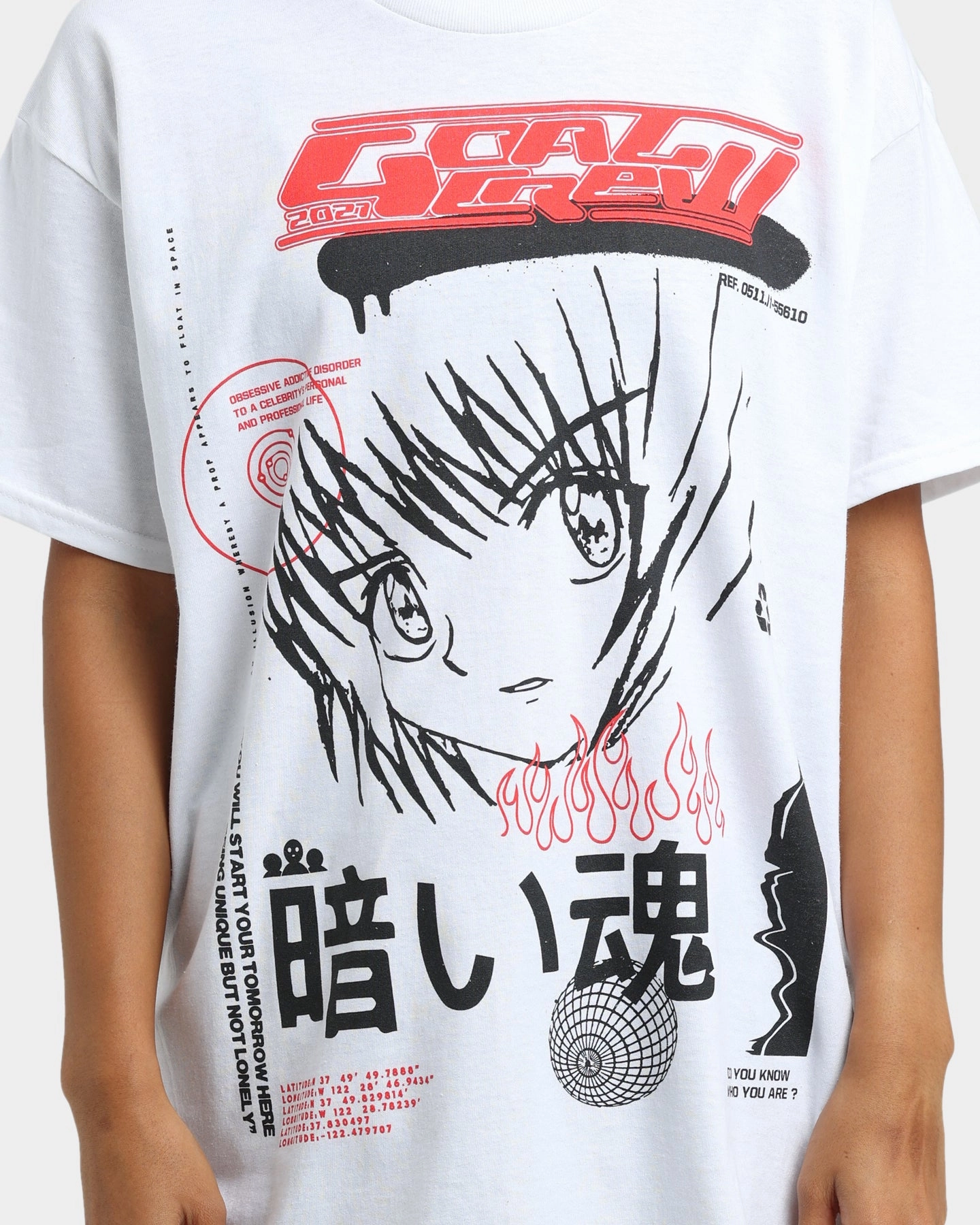 Durable Style Classic Fit Goat Crew Korea T-Shirt White