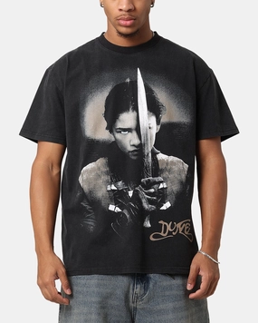 Goat Crew X Dune Chani Heavy T-Shirt Vintage Black Fit for Everyone Vintage Wash Effect