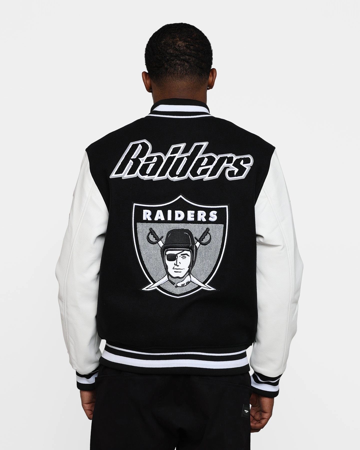 Enjoy Ventilation Vents Pro Standard Oakland Raiders Wool Varsity Jacket Black/White