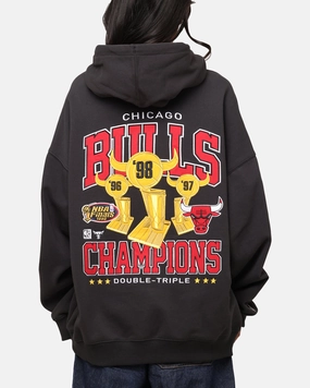 Mitchell & Ness Chicago Bulls Pinnacle Hoodie Faded Black Empathy