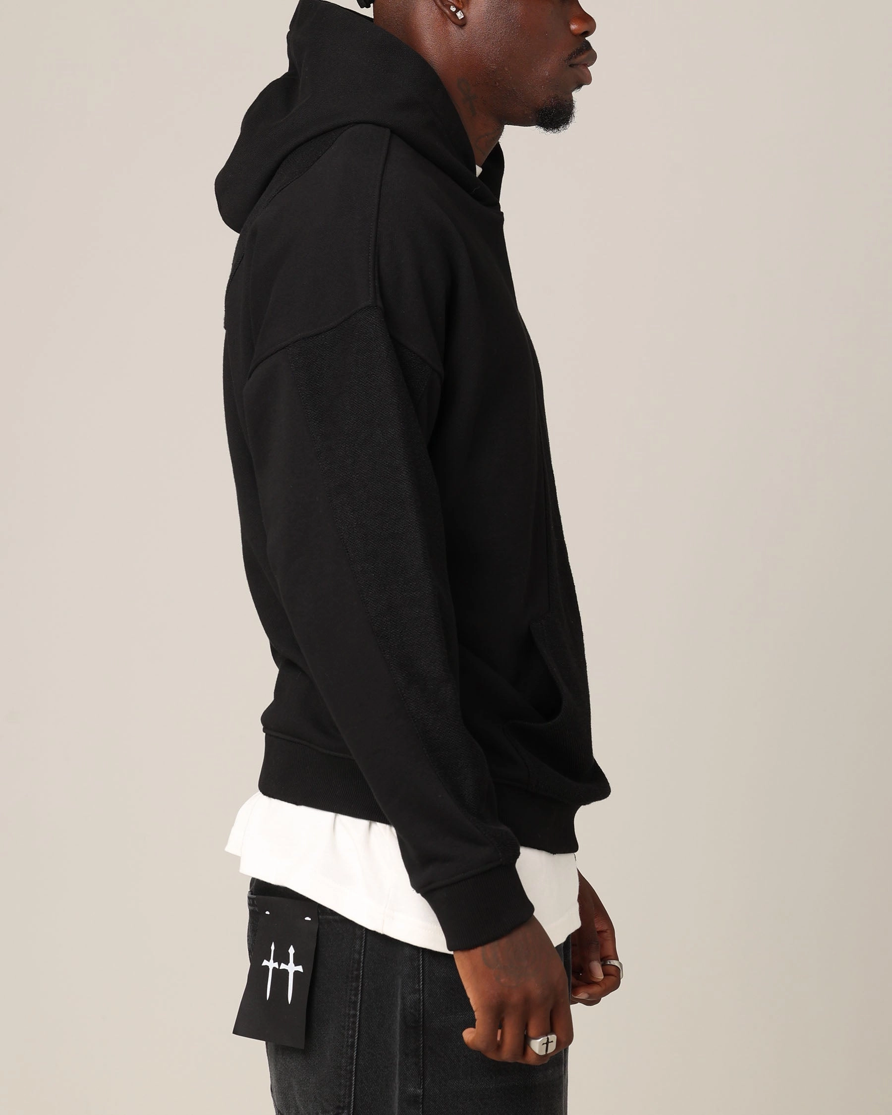Saint Morta Relic Hoodie Black/Black Razor Communicate