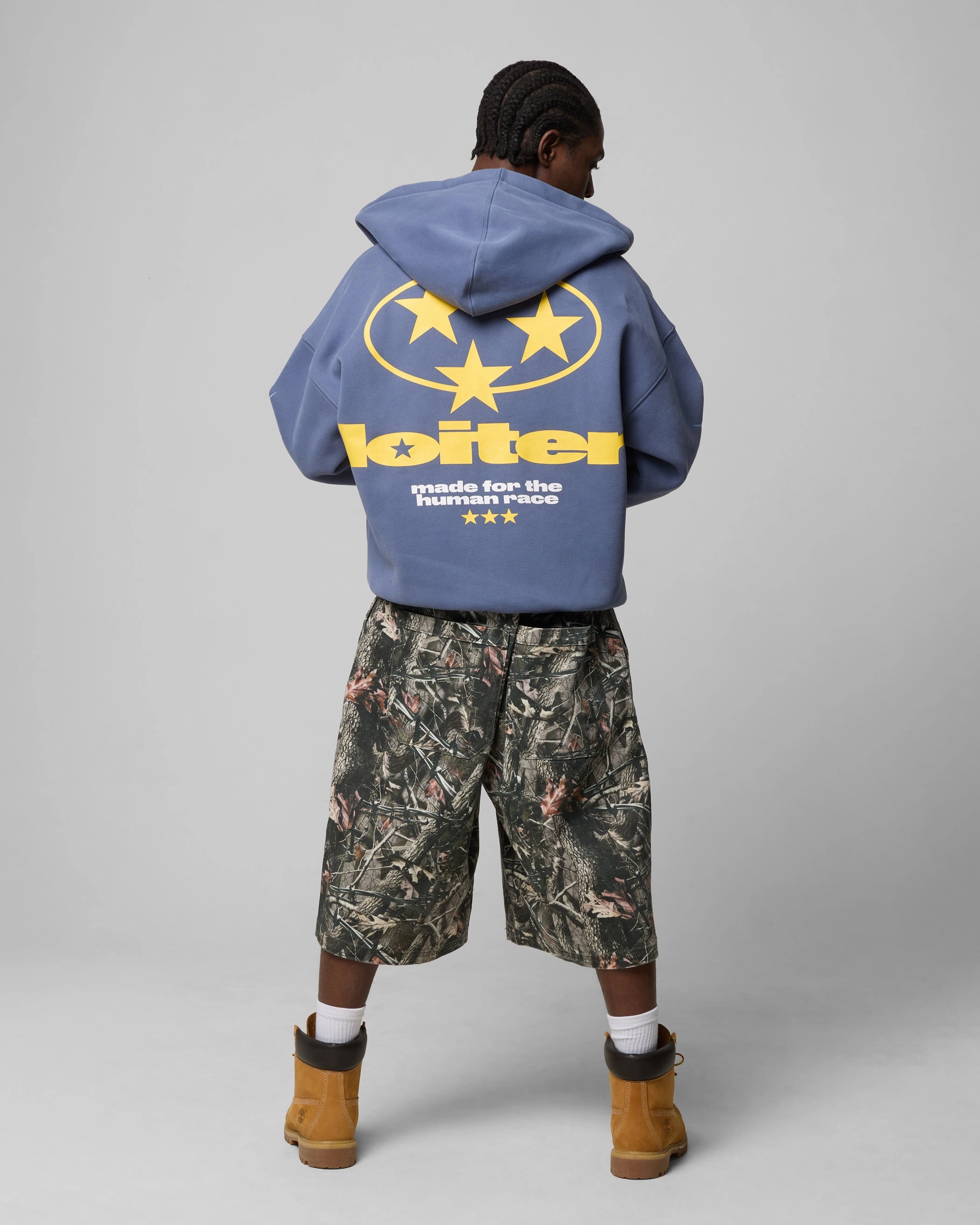 foldable Loiter Solar Zip Hoodie Blue