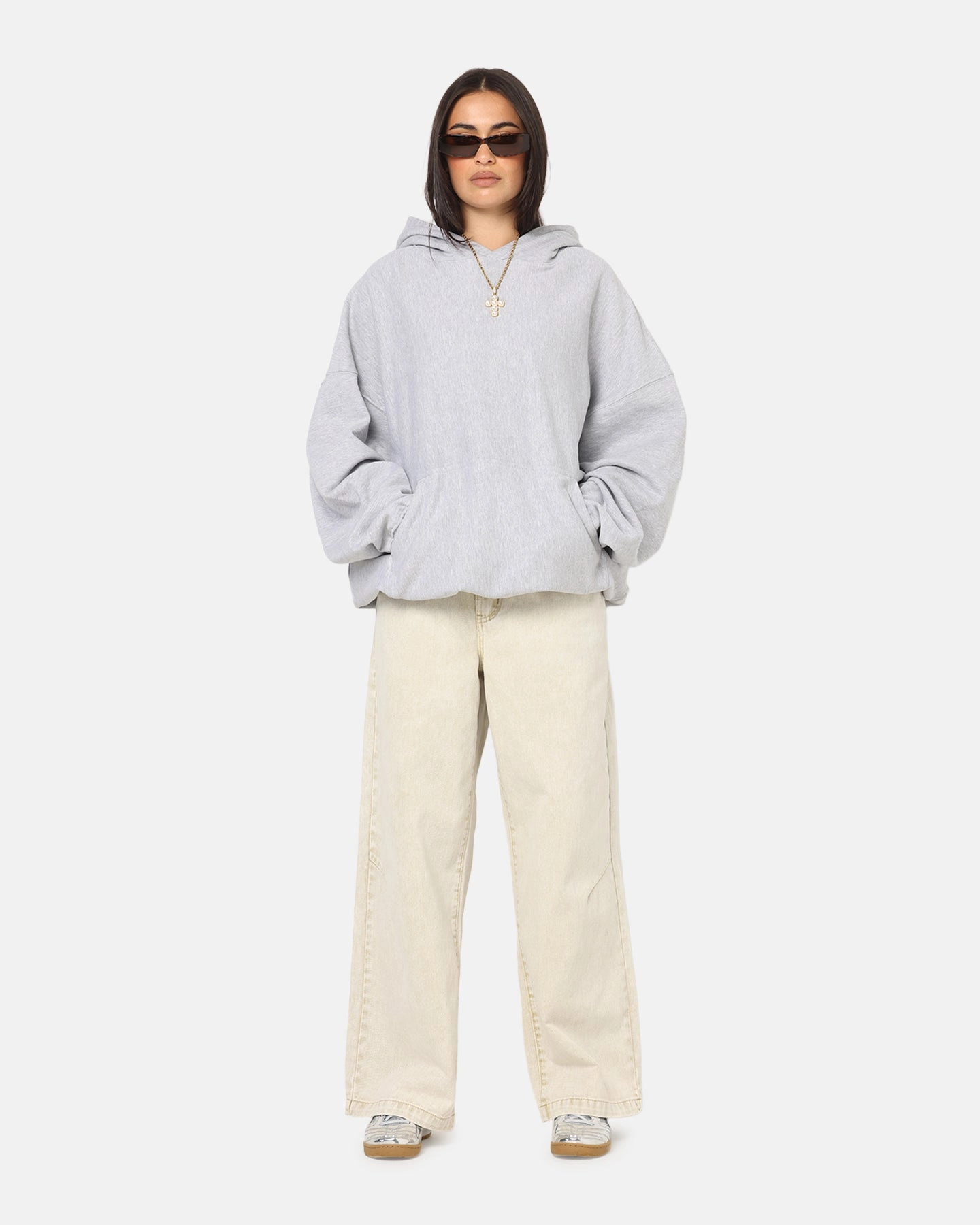 Swim Culture Kings Oversized Hoodie Light Marle