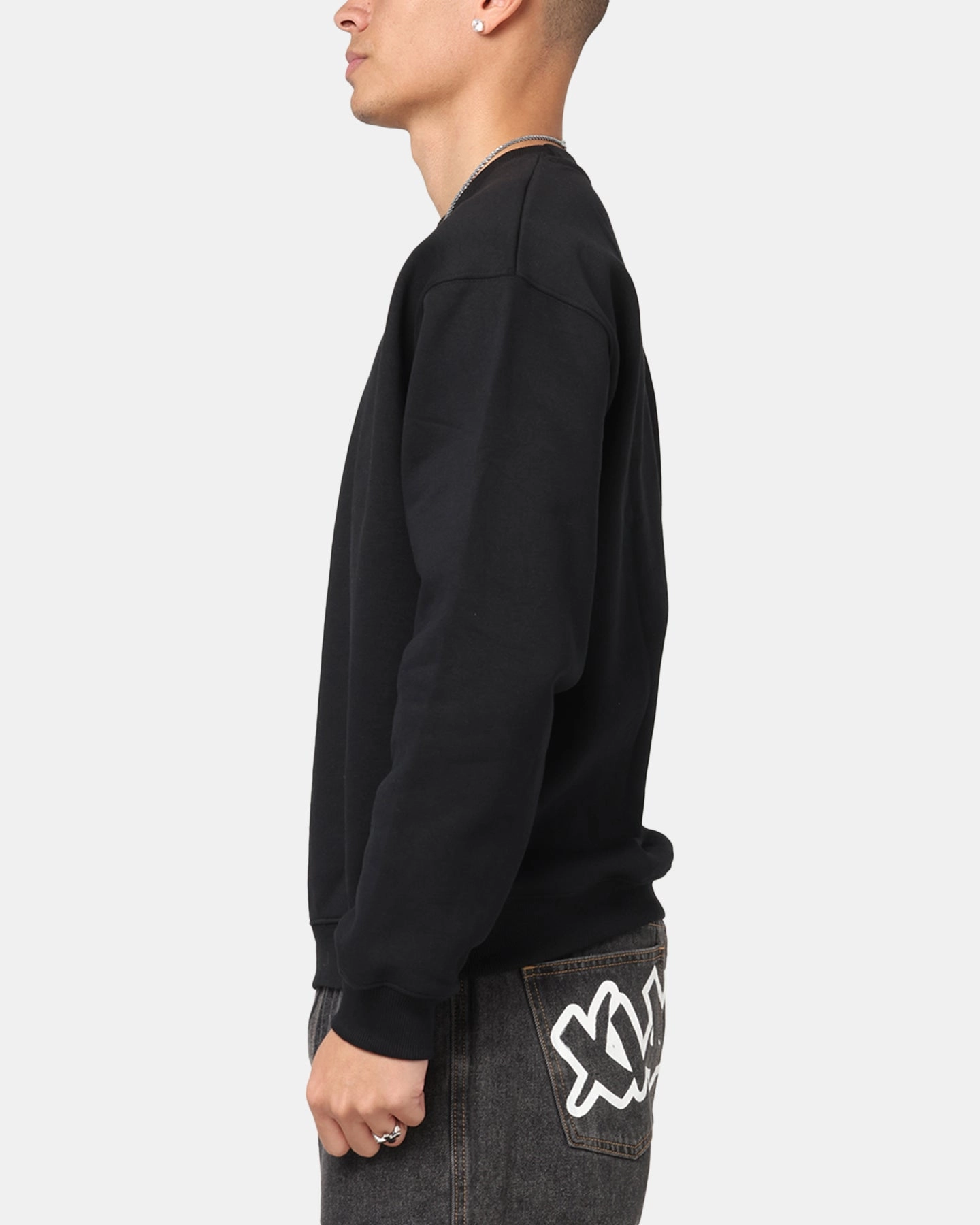 HighNeckDesign Trendy Must Have X-Large Off Leash Crewneck Black