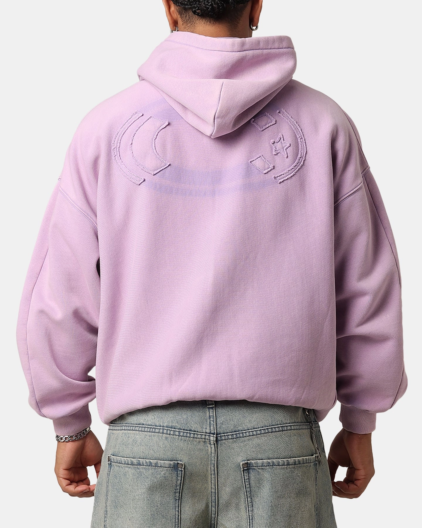 Carre Con-Star Hoodie Washed Purple Anti-pilling countryside