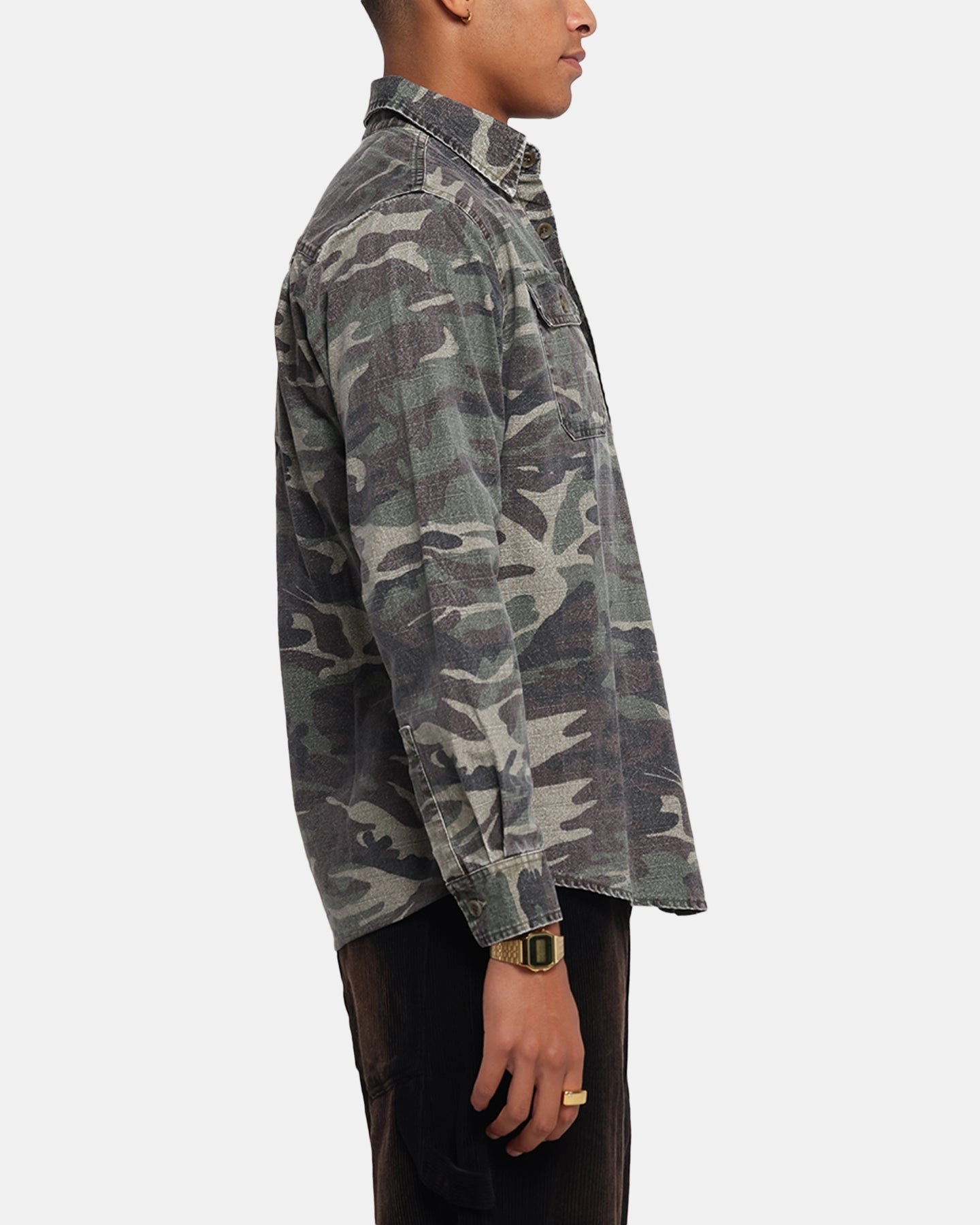 Smooth Finish Designer Touch XXIII Slub Overshirt Camo