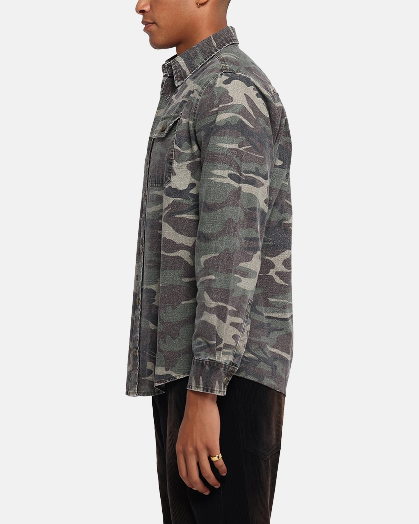 Moisture Wicking Layer XXIII Slub Overshirt Camo