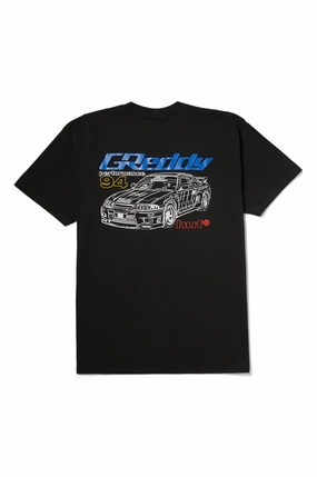 MoistureWicking Technology loose but not baggy HUF x GReddy Diagram Tee
