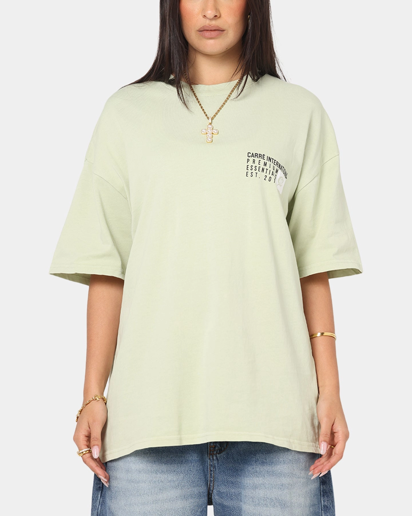 Perfect Fit Wear AntiBacterialTreatment Carre C-Star Level T-Shirt Sage