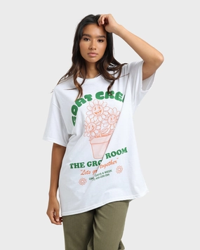 Goat Crew Grow Room T-Shirt White hypoallergenic Comfy Layer