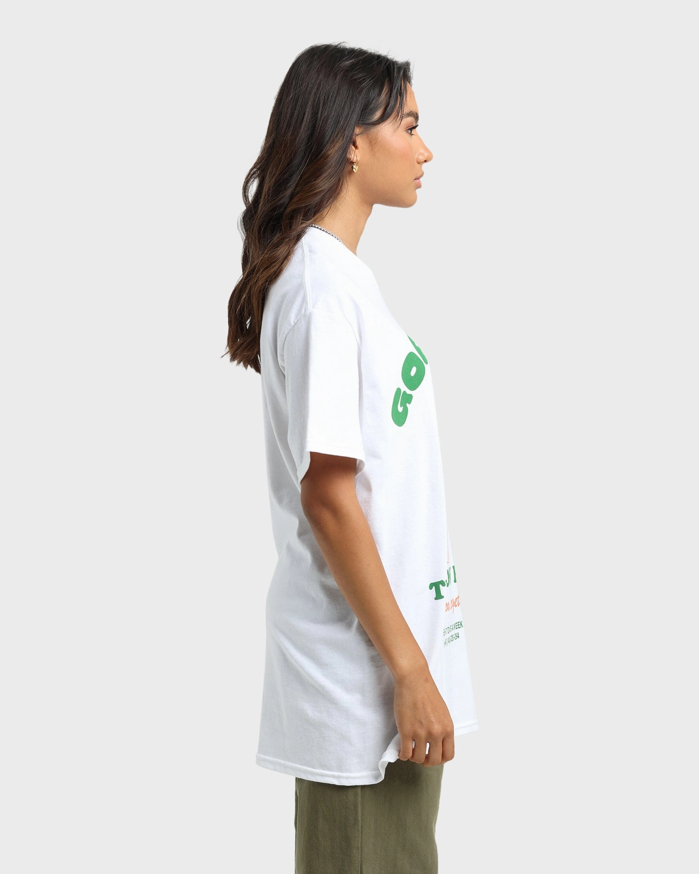 Goat Crew Grow Room T-Shirt White Comfortable Wear
