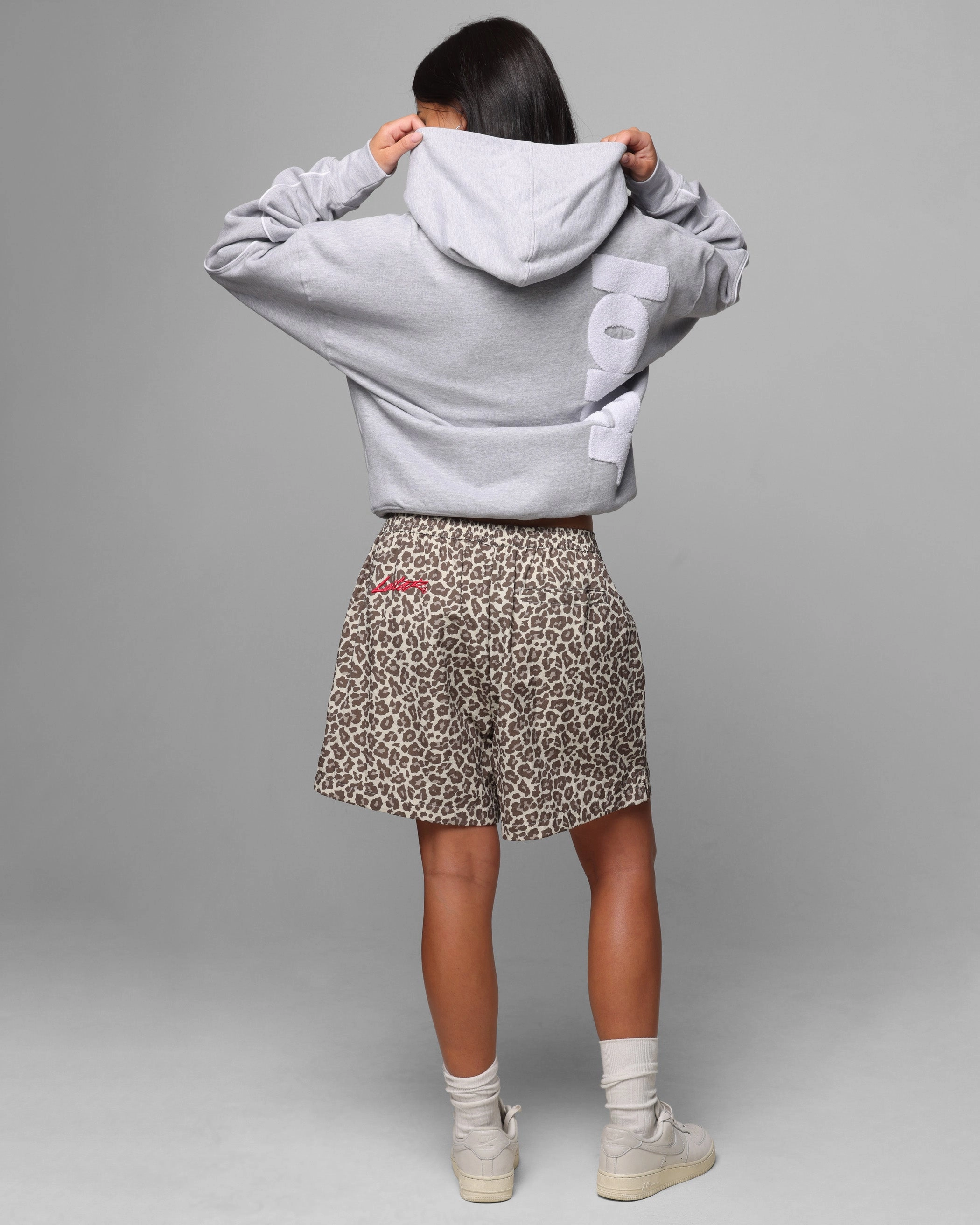 Loiter Pin Line Premium Hoodie Grey Marle Motion Friendly