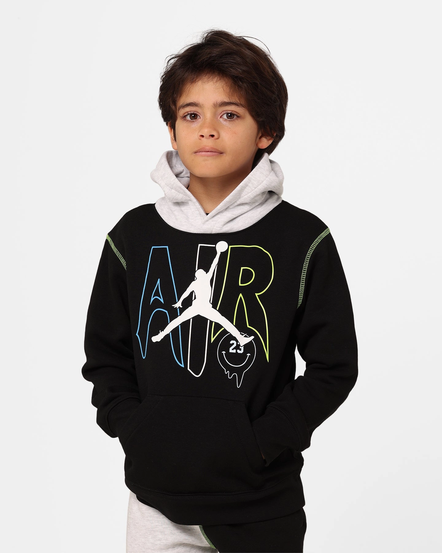 Jordan Kids' Lucid Dreams Fleece Hoodie Black Prevent Stretchable Fabric