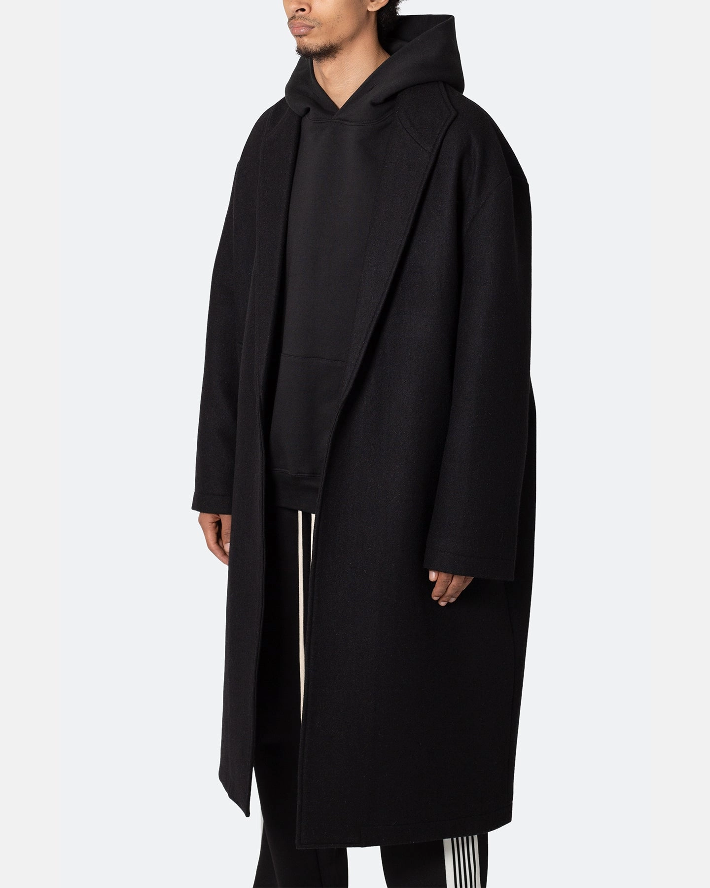 Cool Weather Layer MNML Wool Coat Black