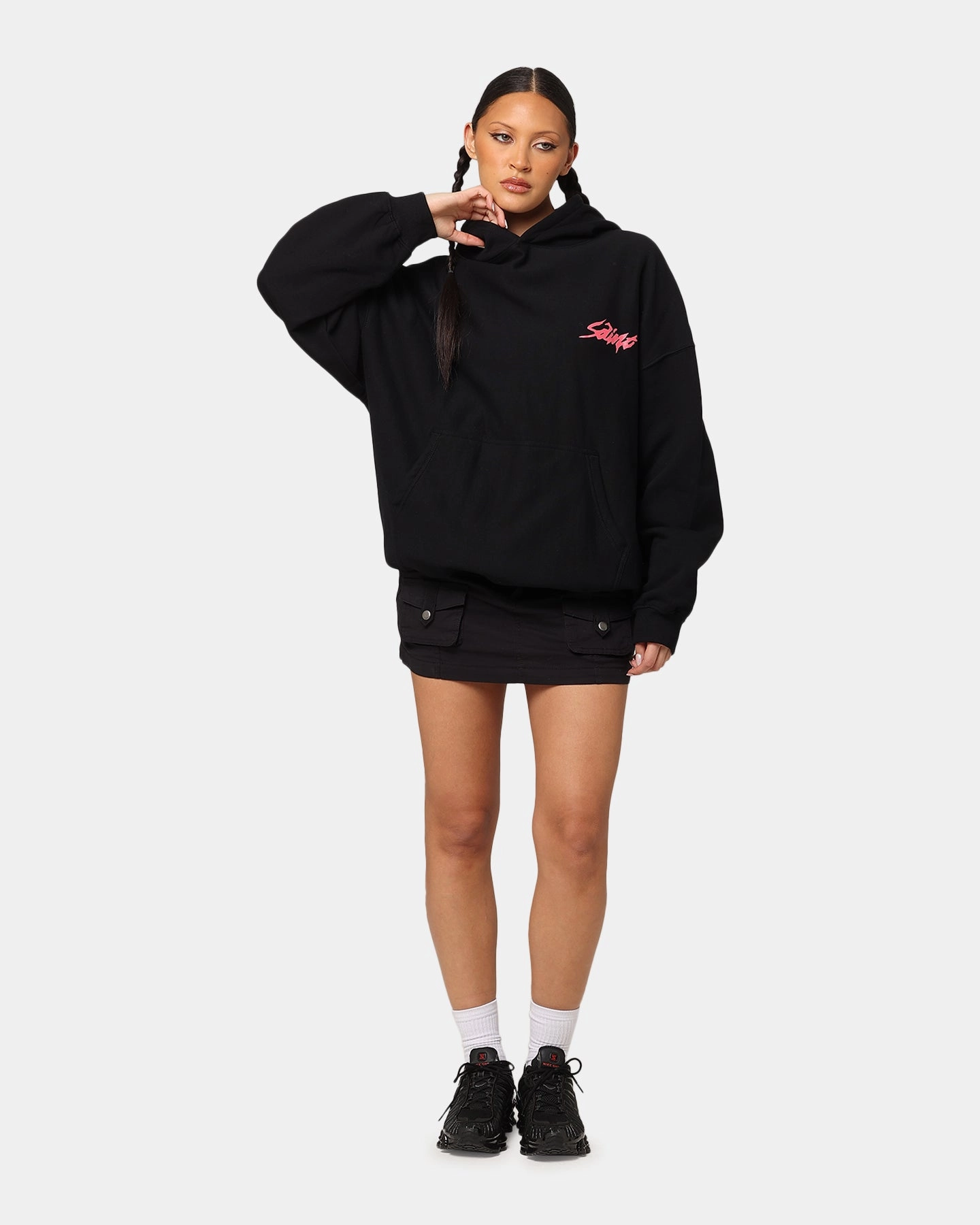 Microfiber Technology Saint Morta Artistry Hoodie Black