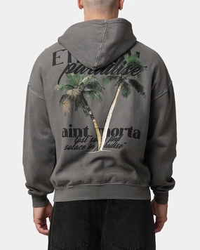 Saint Morta Paradise Hoodie Washed Charcoal Worth suitable for city tours