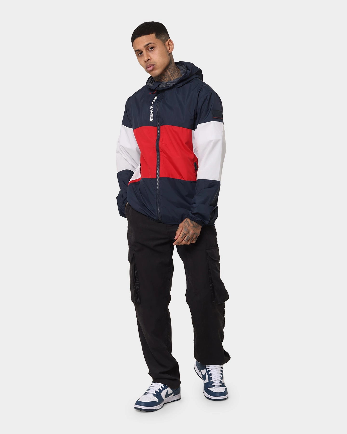 Wrinkle Resistant Material Layer Base Helly Hansen RWB Wind Jacket Navy