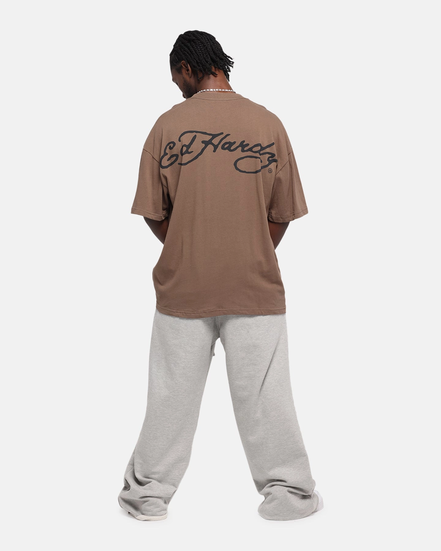 Formal Occasion Seasonal Comfort Ed Hardy Eagle T-Shirt Brown