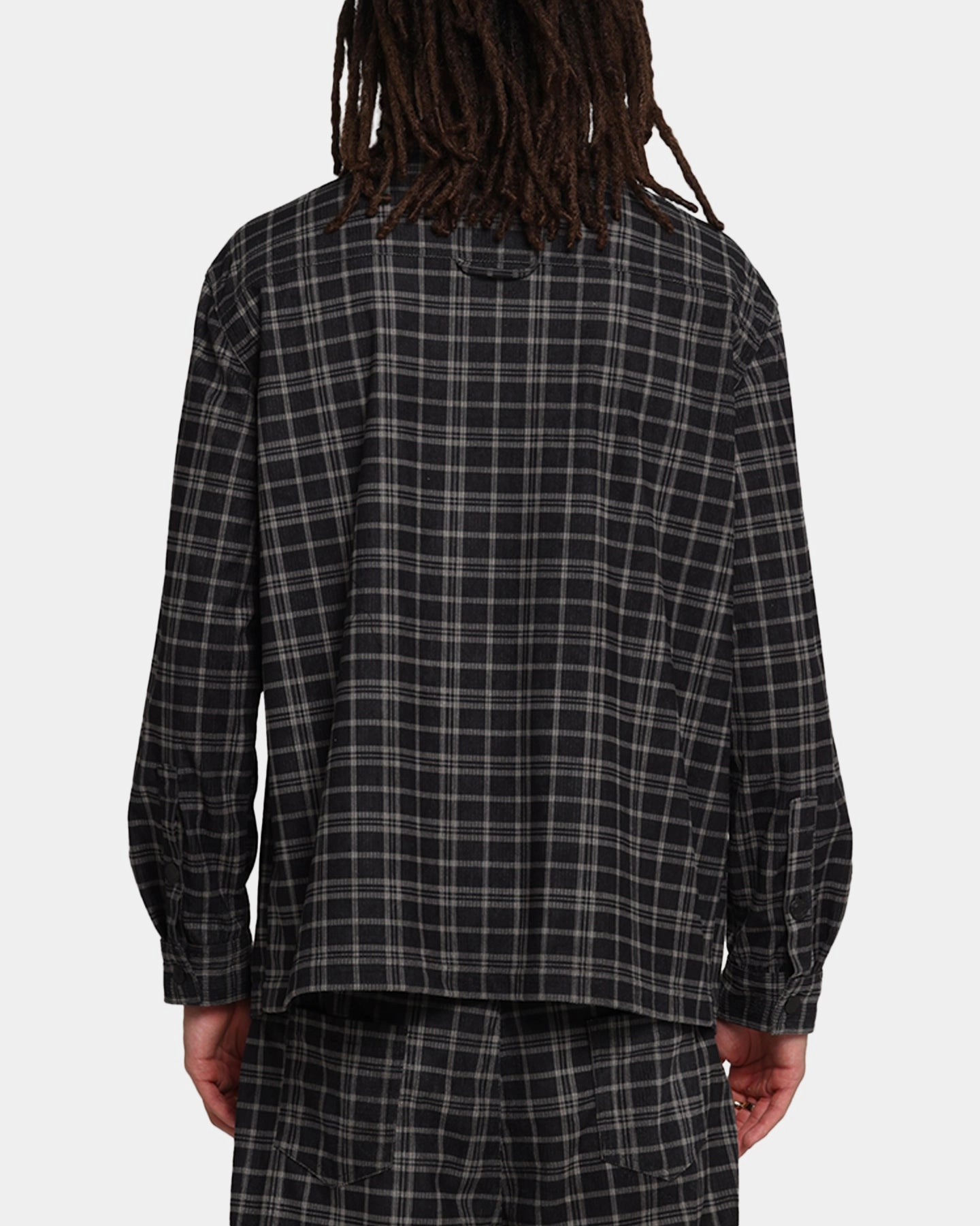XXIII Plaid Corduroy Jacket Black/Grey Seasonal Fashion Beach Ready