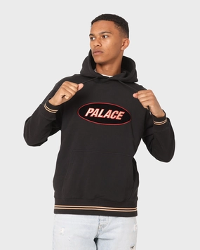 Palace Oval Hoodie Black Martial-arts