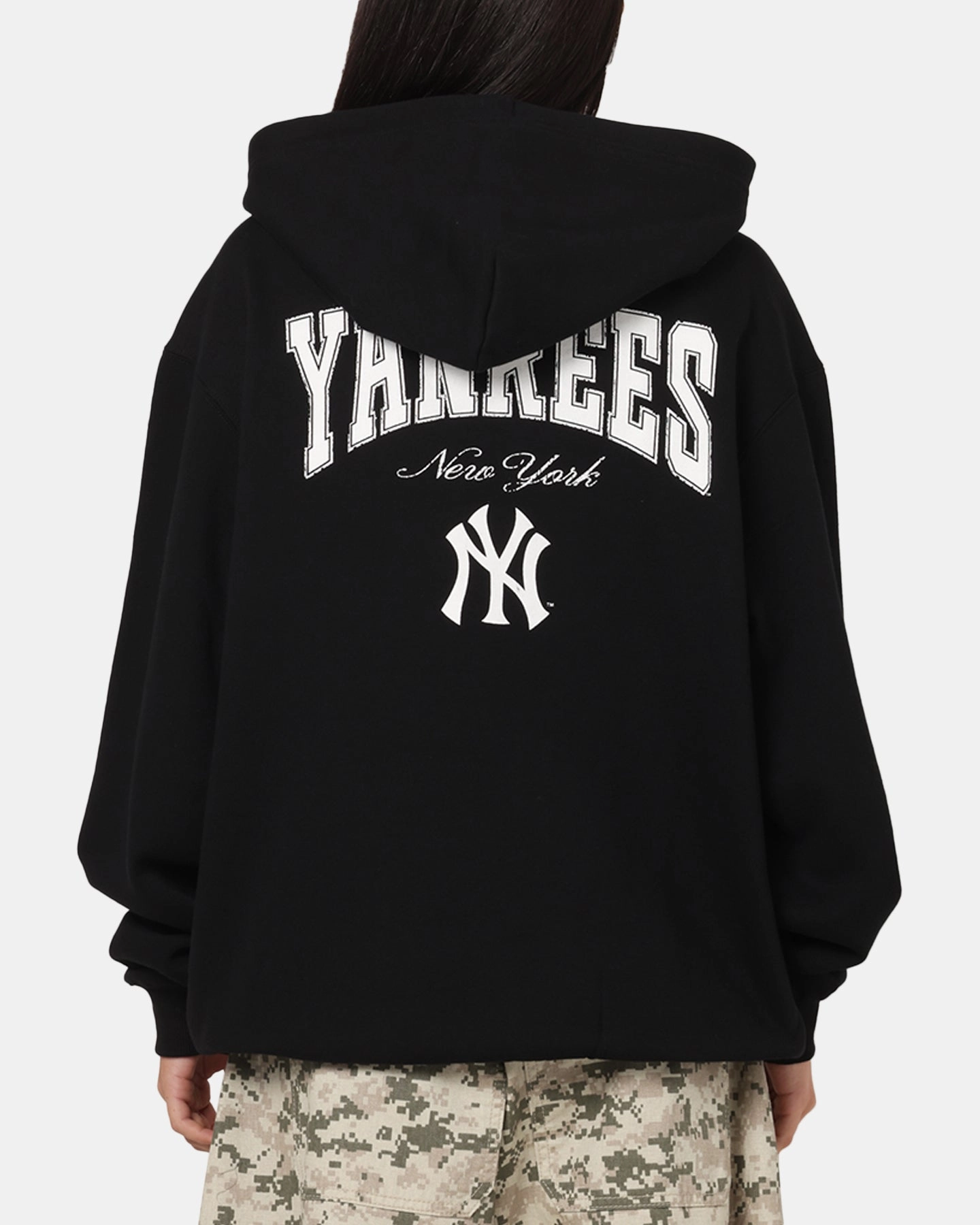 Popular Functional Outerwear Majestic Athletic New York Yankees Champs Serial Mono Hoodie Black
