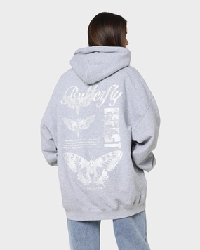 Rats Get Fat Butterfly Effect Hoodie Grey Fresh Function