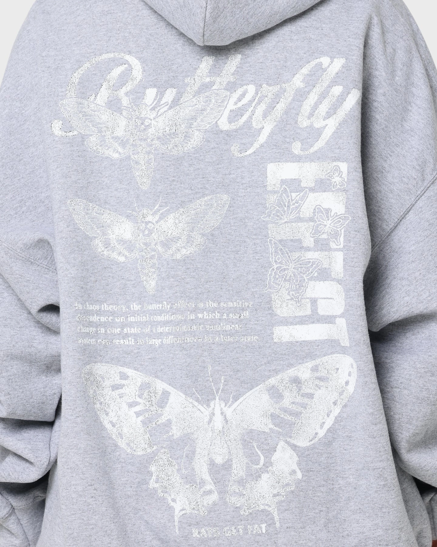 Rats Get Fat Butterfly Effect Hoodie Grey Generation Outerwear