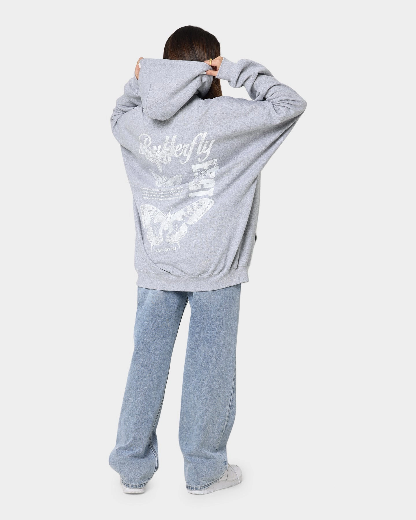 Rats Get Fat Butterfly Effect Hoodie Grey Dynamic Feel