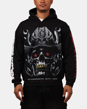 Feedback Keychain Summer Smash Cowboy Vintage Hoodie Washed Black