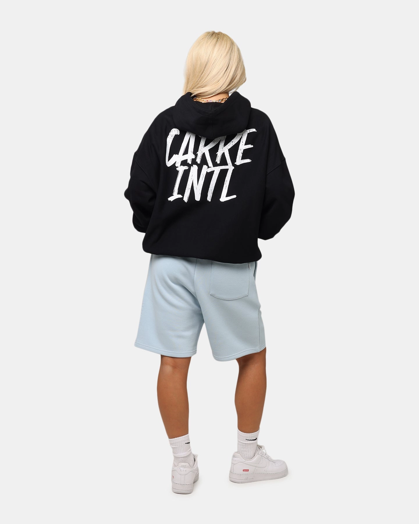 Carre International Hoodie Black Low Bulk Design