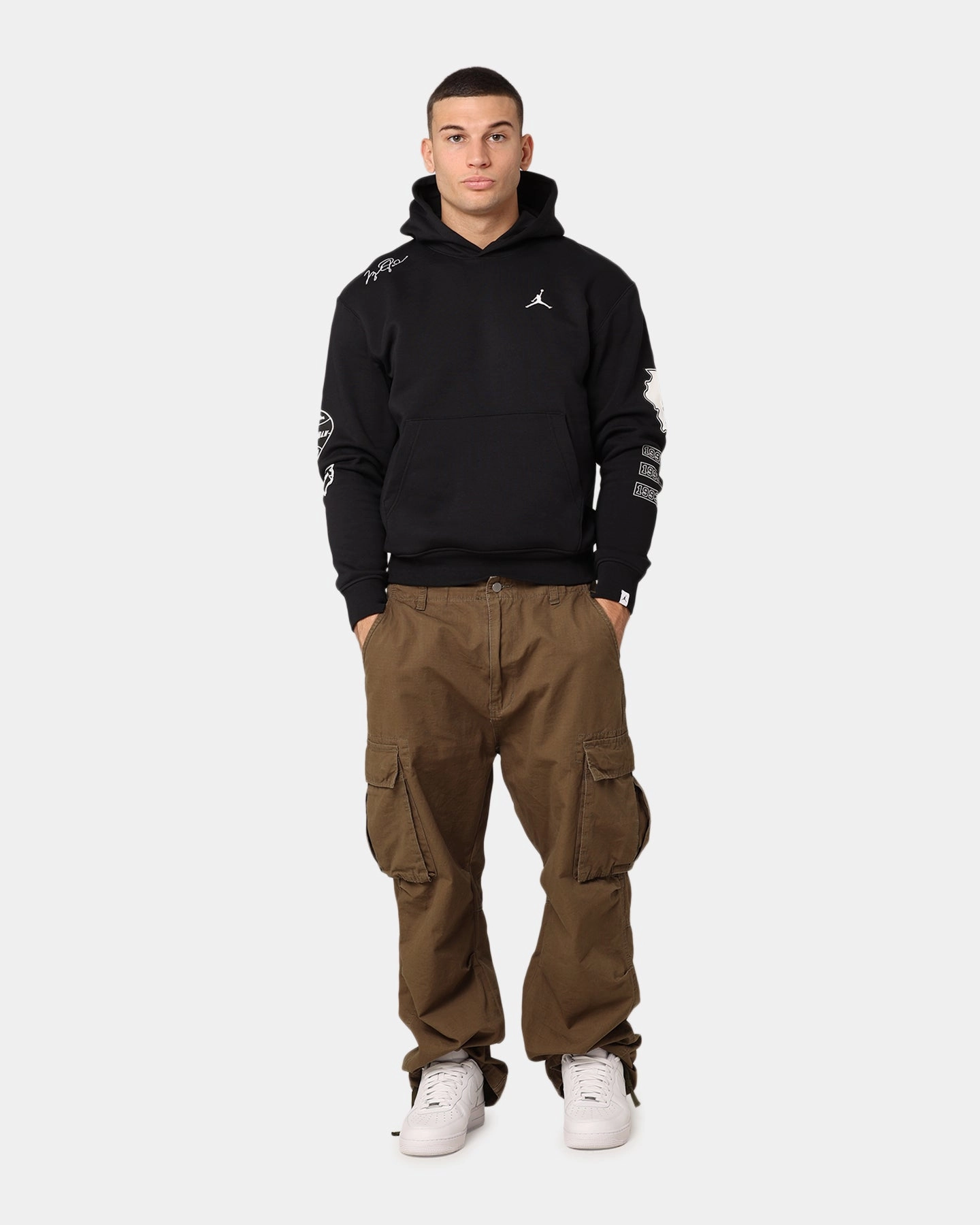 Picture Jordan Essentials Fleece Pullover Hoodie Black/White