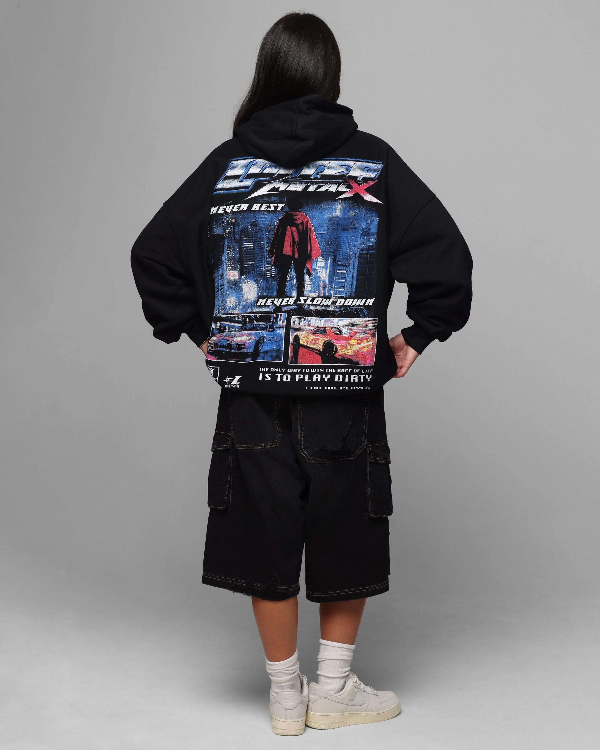 Exclusive Price Loiter Speed Vintage Hoodie Black