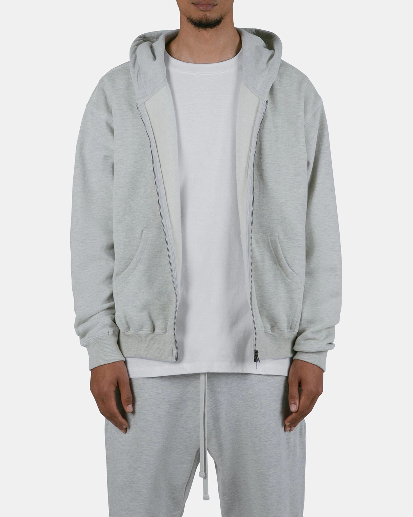 MNML Basic Zip Up Hoodie Grey autumn season System