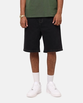 City Shorts S Double Denim Standard Shorts Black Wash