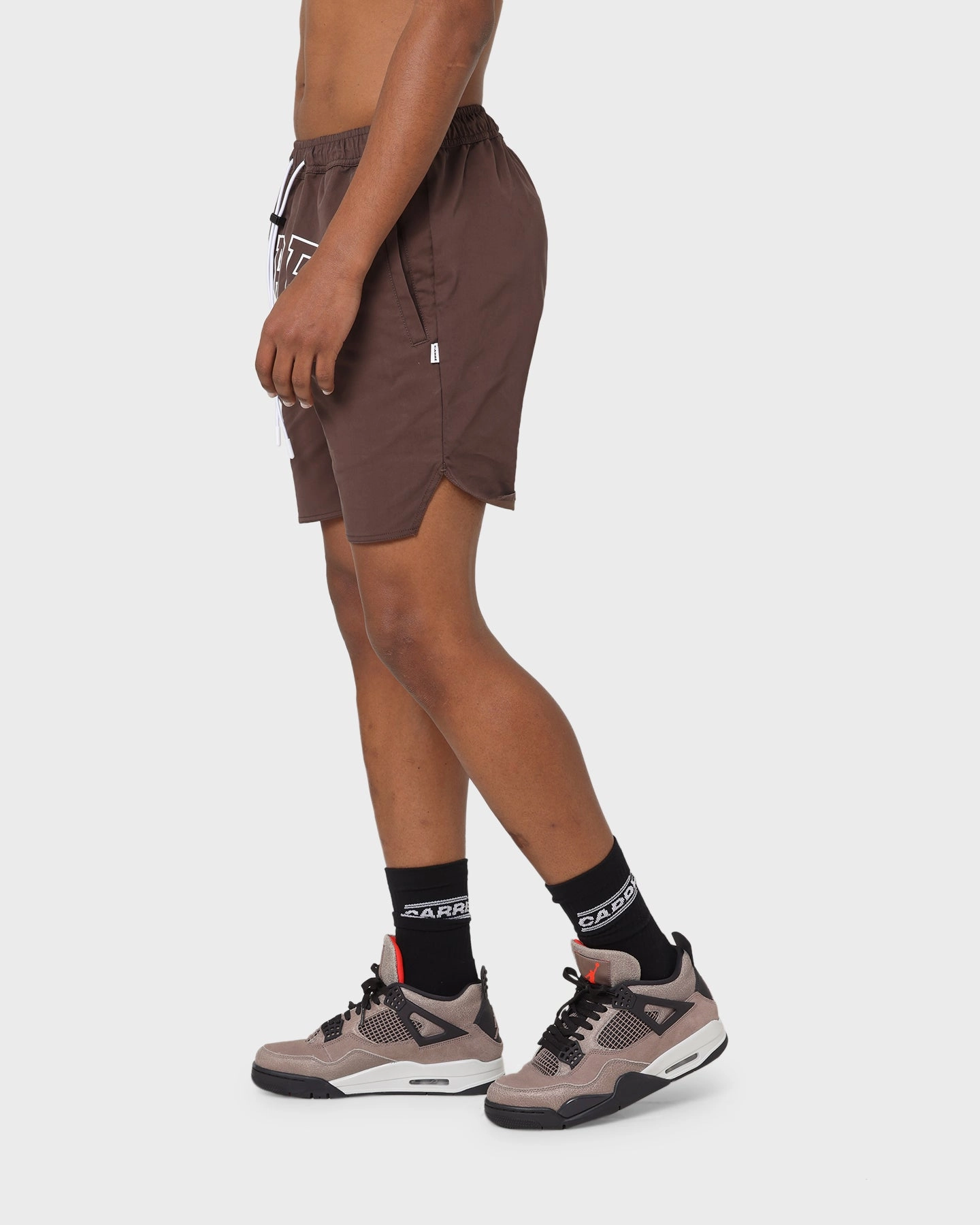 Luxury Feel ethical fashion Carr?? Arc La Plage Shorts Dark Brown