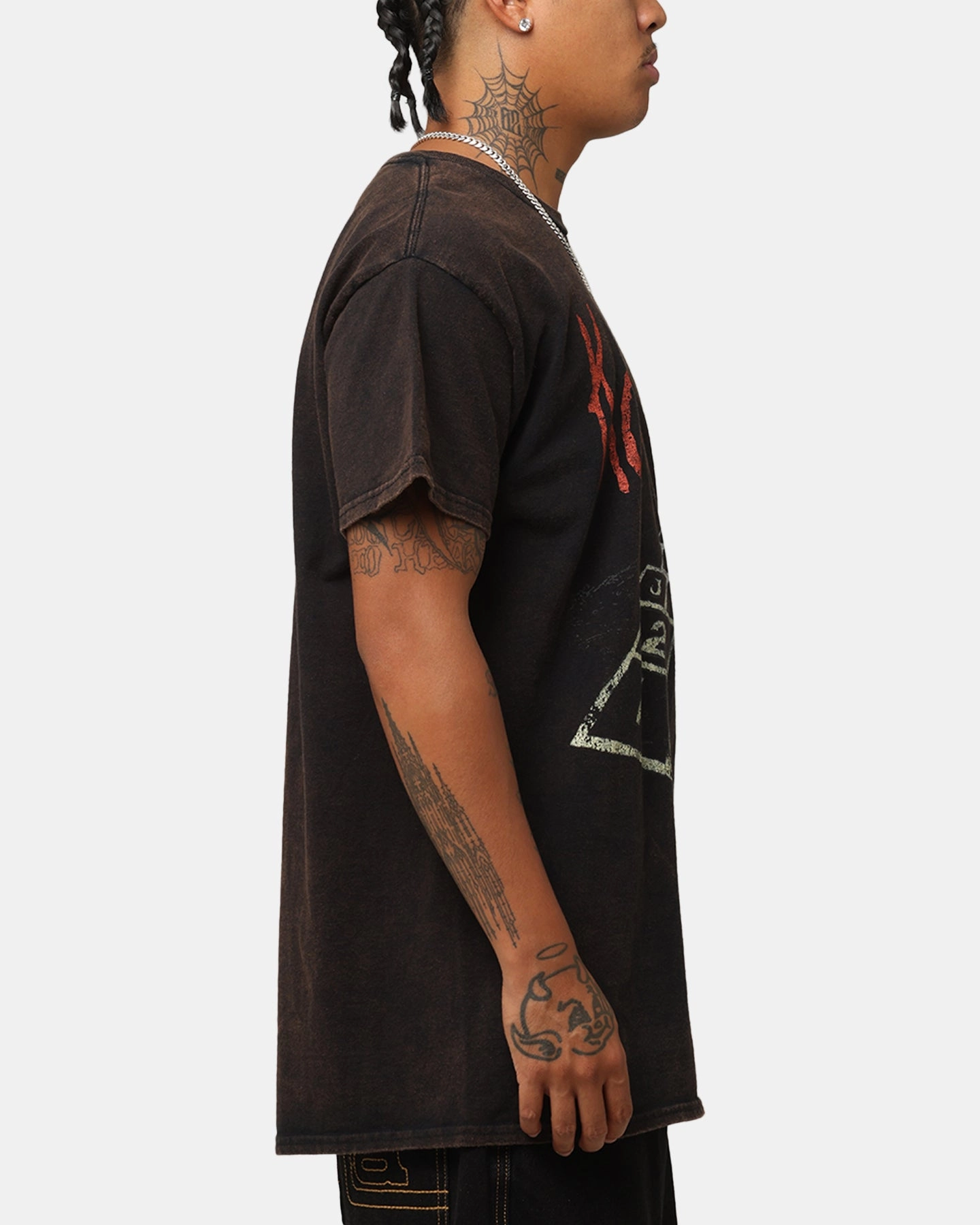 Korn Follow The Leader T-Shirt Black Vintage Snug fit Anti Pilling Surface