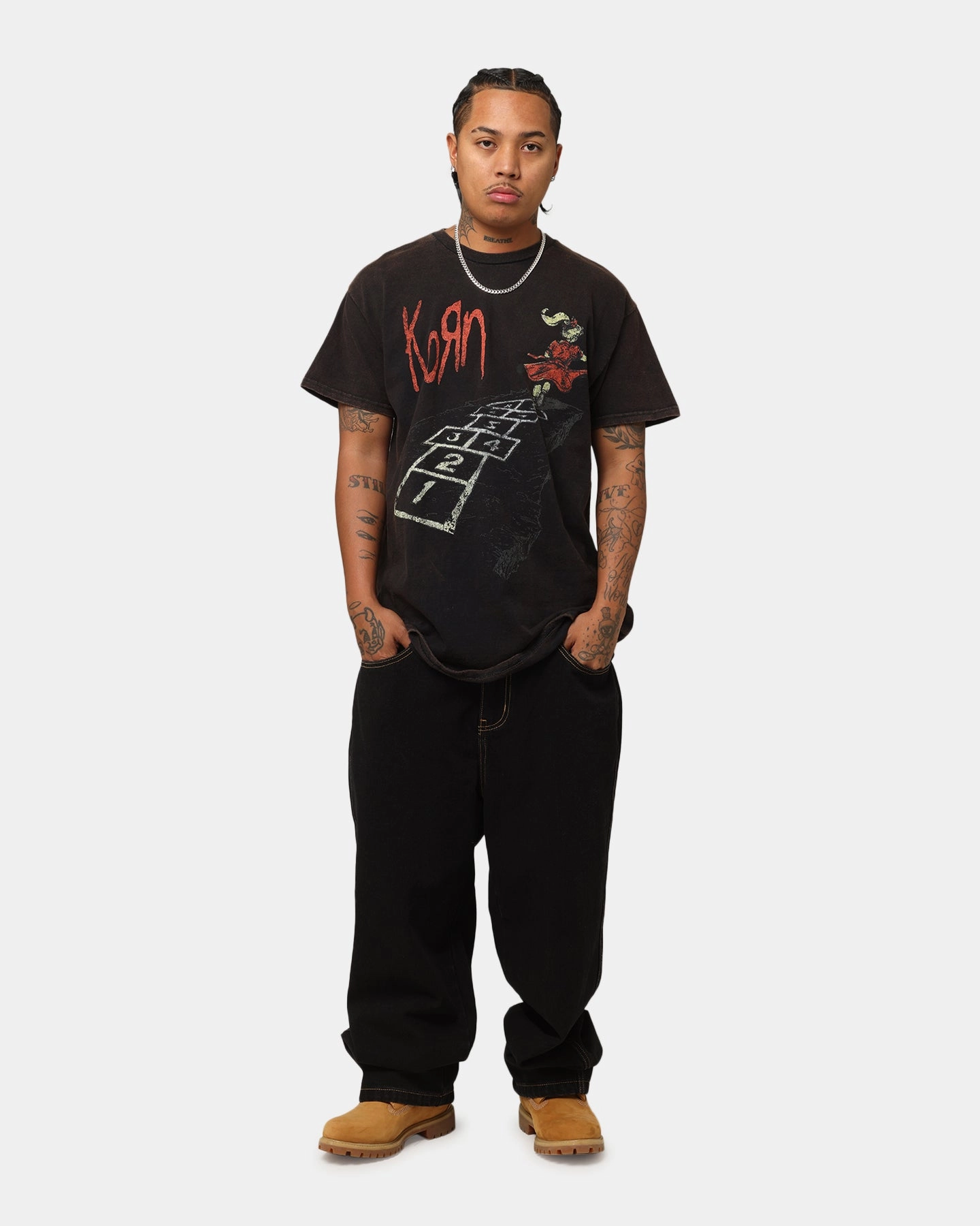 Korn Follow The Leader T-Shirt Black Vintage Daily Style
