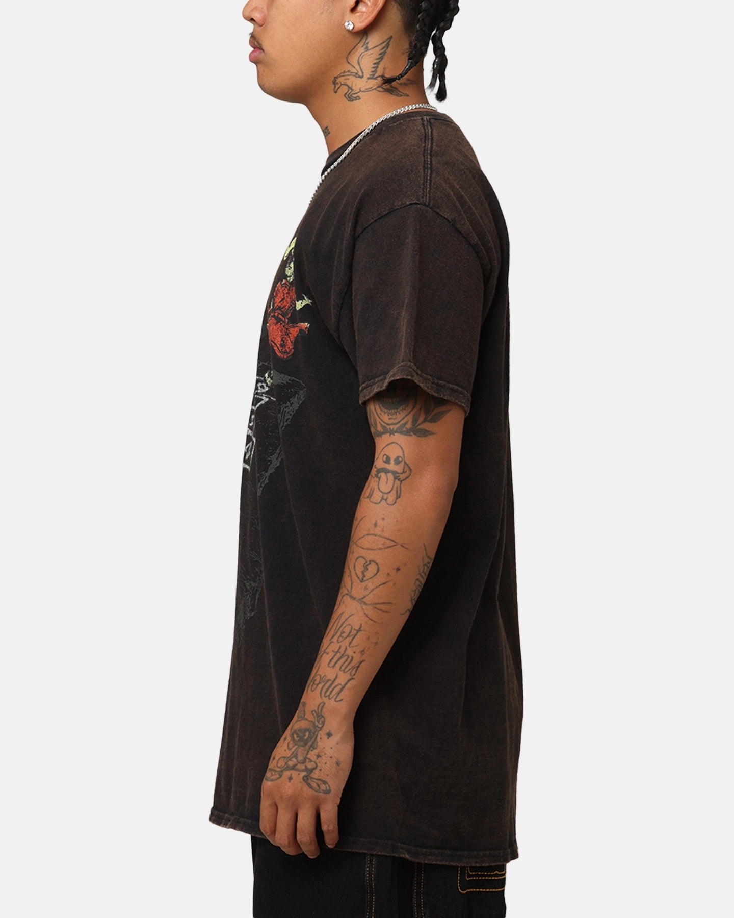 Korn Follow The Leader T-Shirt Black Vintage Plus Size