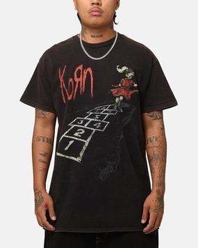 Flexible Neckline dry cleanable Korn Follow The Leader T-Shirt Black Vintage