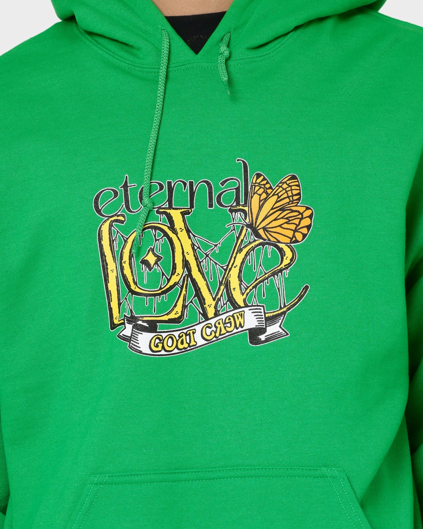 Goat Crew Eternal Love Hoodie Green Night vision sea mobile