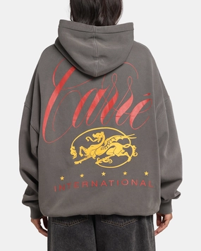 clean design Carre Golden Scale Hoodie Washed Charcoal
