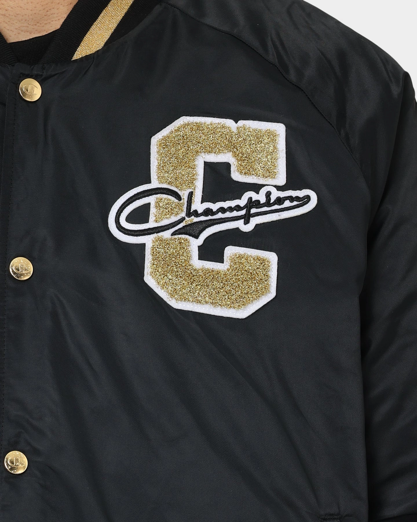 Champion LFS Letterman Jacket Black/Gold Wardrobe anniversary