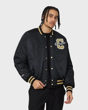 Reinforced Elbows Champion LFS Letterman Jacket Black/Gold